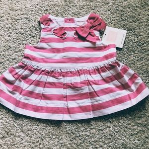 NWT Janie and Jack peplum pink top 3-6 months